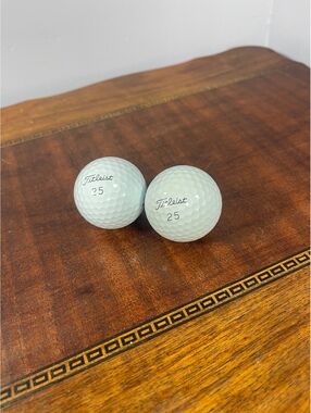 Titleist Golf Ball White Set of 2 for Golf Sport Activity.